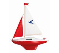 GÜNTHER FLUGSPIELE Paul 1829 - Velero Capitán Garfio, pequeño para Jugar, fabricación, montado Listo navegar, tamaño Aprox. 24 x 32 cm, Lago de baño, Playa y bañera