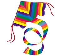 Paul Günther Guenther 1159 - Cometa de Nailon diseño Arco Iris, 97 x 58 cm [Importado de Alemania]