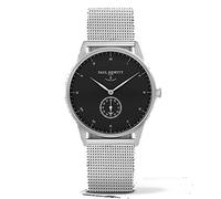 Paul Hewitt PH-M1-S-B-4M - Reloj con Correa de Acero Inoxidable para Hombre, Color Negro/Plateado