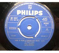PAUL MAURIAT - love is blue / black is black 45 rpm single