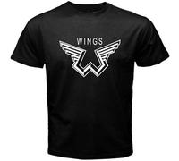 Paul Men's tee Mccartney Wings Logo The Beatle T Shirt Black S
