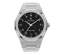 Paul Rich Reloj de acero inoxidable de lujo para hombre, resistente y elegante, para negocios, regalo o graduación, reloj de pulsera analógico resistente al agua para él, esfera árabe Frosted Star