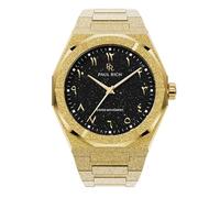 Paul Rich Reloj de acero inoxidable de lujo para hombre, resistente y elegante, para negocios, regalo o graduación, reloj de pulsera analógico resistente al agua para él, esfera árabe Frosted Star