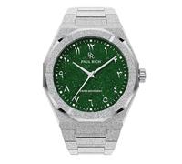 Paul Rich Reloj de acero inoxidable de lujo para hombre, resistente y elegante, para negocios, regalo o graduación, reloj de pulsera analógico resistente al agua para él, esfera árabe Frosted Star