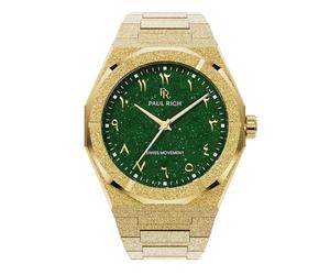 Paul Rich Reloj de acero inoxidable de lujo para hombre, resistente y elegante, para negocios, regalo o graduación, reloj de pulsera analógico resistente al agua para él, esfera árabe Frosted Star