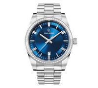 Paul Rich Reloj Legacy Silver Blue para hombre, 40 mm, color azul plateado