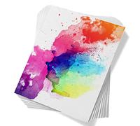 Paul Rubens 60 hojas de papel de acuarela, prensado en frío, 50% algodón y 140 libras/300 g/m², papel blanco a granel a granel para artistas, estudiantes y adultos (7.6 x 5.3 pulgadas)