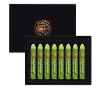 Paul Rubens - Set de 8 crayones pastel al óleo de colores verdes y amarillos brillantes HaiYa, suaves y cremosos, accesorios de arte para artistas, principiantes, estudiantes, pintura y dibujo