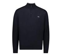 PAUL & SHARK 14311148-050 Jersey de media cremallera de lana merino con logotipo de Shark bordado azul marino Regular Fit, turquesa, XXL