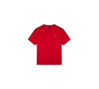 PAUL & SHARK COP1092-577 - Camiseta con logotipo de cuello redondo para hombre, manga corta, ajuste normal, 100% algodón, color rojo, rojo, L