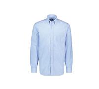 PAUL & SHARK COP3005-013 Camisa Rayado Celeste Button Down con Bolsillo Regular Fit 100% Algodón, azul celeste, 40