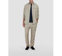 Paul & Shark Pantalón de hombre chino sin pliegues lino. Beige 56