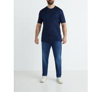 Paul & Shark Paul & Shark - Camiseta de hombre manga corta lisa algodón, tallas grandes. Azul marino Talla 3XL