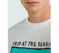 Paul Smith Camiseta de hombre manga corta estampado de costero. Blanco S