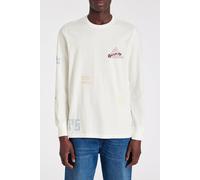 Paul Smith Mens Cn Ls Tshirt Eyes In The Sky Off White Talla: M | Manga Larga Outlet | Hombre | Blanco