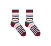 Paul Smith Sock Gilly Stripe Burgundy/ Borde Talla: OS | Calcetines Outlet | Mujer | Marrón