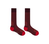 Paul Smith Sock Hayden Stripe Burgundy/ Borde Talla: OS | Ropa Interior Outlet | Hombre | Marrón