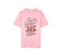 Paul Smith Womens Ibiza Sunset T-shirt Bubblegum/rasp Talla: XS | Camisetas de Seda Outlet | Mujer | Amarillo