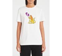 Paul Smith Womens Spaniel T-shirt White Talla: XS | Camisetas de Seda Outlet | Mujer | Blanco