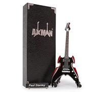 Paul Stanley (Kiss): Silvertone Apocalypse Pro - Réplica de guitarra en miniatura - Regalos musicales - Escala ornamental hecha a mano 1/4