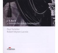 Paul Tortelier & Robert Veyron-Lacroix - Bach, Js : 3 Sonatas For Cello & Harpsichord - Elatus