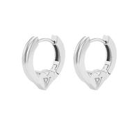 PAUL VALENTINE Heart & Soul - Pendientes de aro pequeños con forma de corazón en cada detalle: los aros de corazón y soul pequeños con diseño de corazón le dan a tu look un brillo romántico, Normal