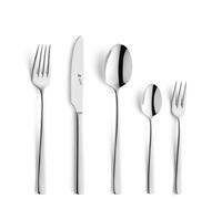 Paul Wirths Pure Cubertería para 12 personas | 60 piezas | Cubiertos de acero inoxidable pulido 18/10 | Cubiertos aptos para lavavajillas | Cubiertos de mesa para 12 personas contemporáneos y sin