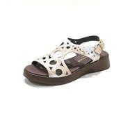 Paula urban Sandalia Casual de Piel, con cuña y Plataforma - 30-840 para: Mujer Color: Natural Talla: 37