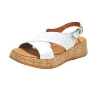 Paula urban Sandalia Casual de Piel, con cuña y Plataforma - 33-787 para: Mujer Color: Blanco Talla: 39