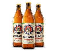 Paulaner Hefe Weissbier Cerveza Trigo Alemana Pack Botella, 20 x 50cl