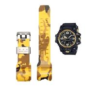 Paulapang Correa de resina de camuflaje adecuada para Casio G-SHOCK GWG-1000 Mudmaster, correa de repuesto para hombre, accesorios de reloj (color: GWG-camuflaje amarillo-S, tamaño: GWG1000)