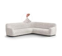 PAULATO - Funda de Sofá Esquinero Microfibra Estampado, Tejido Antirrayas Lavable a Máquina, Certificado Oeko-Tex, Diseño Vittoria Natural - Made in Italy