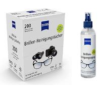 Paule & Knopf ZEISS XL Box - 200 toallitas limpiadoras para gafas + spray limpiador de 240 ml