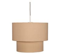 Pauleen 48091 luminaria colgante Soft Shine máx. 20 W E27, lámpara colgante con pantalla de tela, beige, 230 V, tela