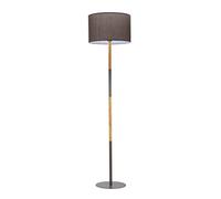 Pauleen 48115 luminaria de pie Grand Purity máx. 20 W E27 gris/óptica de madera 230 V tela/metal
