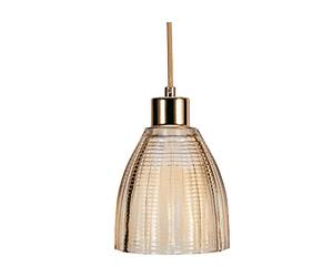 Pauleen 48124 luminaria colgante Gleaming Gold máx. 25 W E27, lámpara colgante efecto cristal, vidrio/oro/latón 230 V cristal