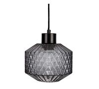 Pauleen 48125 luminaria Gleaming Smoke máx. 25 W E27, lámpara Colgante Efecto Cristal Vidrio Ahumado/Negro 230 V, Pendant Light