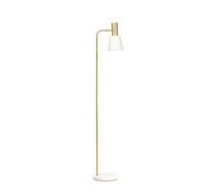Pauleen 48145 luminaria Grand Elegance, lámpara de pie, máx. 25 W E27 Blanco/Oro 230 V Metal, White/Gold