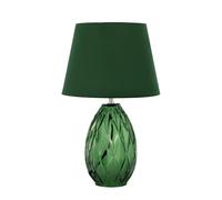 Pauleen cristal Velvet lámpara de mesa, pie vidrio