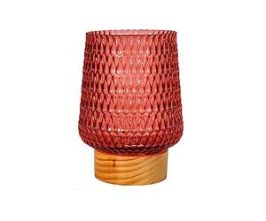 Pauleen 48307 Luminaria LED Mobile Rose Glamour, Temporizador, Pila, Rosa Mate, lámpara de sobremesa, 0.8 W