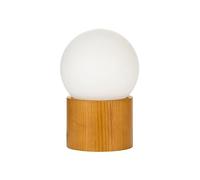 Pauleen 48315 sobremesa Woody Shine, G9, máx. 20W, Vidrio, luminaria para mesita de Noche, Madera, Natural