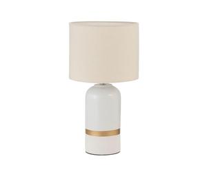 Pauleen 48318 sobremesa Glowing Soul, E14, máx. 20W, Crema, Tela, cerámica, luminaria para mesita de Noche