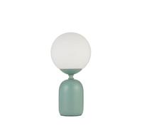 Pauleen 48327 Luminaria de sobremesa Glowing Charm, E14, máx. 20W, Verde, Blanco cerámica