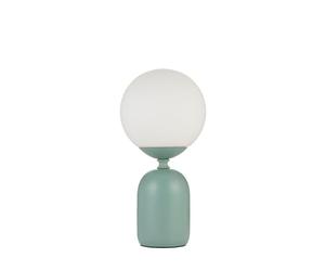 Pauleen 48327 Luminaria de sobremesa Glowing Charm, E14, máx. 20W, Verde, Blanco cerámica