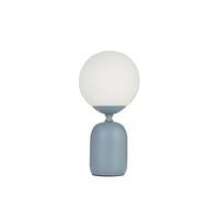 Pauleen 48328 Luminaria de sobremesa Glowing Charm, E14, máx. 20W, Azul, Blanco cerámica