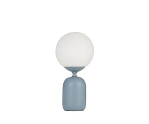 Pauleen 48328 Luminaria de sobremesa Glowing Charm, E14, máx. 20W, Azul, Blanco cerámica