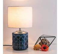 Pauleen Glowing Midnight lámpara mesa blanco/azul