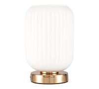 Pauleen luminaire 48193 Luminaria de sobremesa Noble Purity, máx. 20 vatios, Blanco, champaña Dorado, Cristal, Metal, E27, Table Lamp