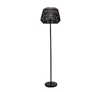 Pauleen luminaire 48227 Luminaria Timber Pearl, máx. 20 W, Negro, lámpara de pie de Estilo Boho de Papel Trenzado, Metal, E27, Floor Lamp