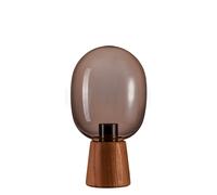 Pauleen Mystical Gleam lámpara de mesa vidrio humo
